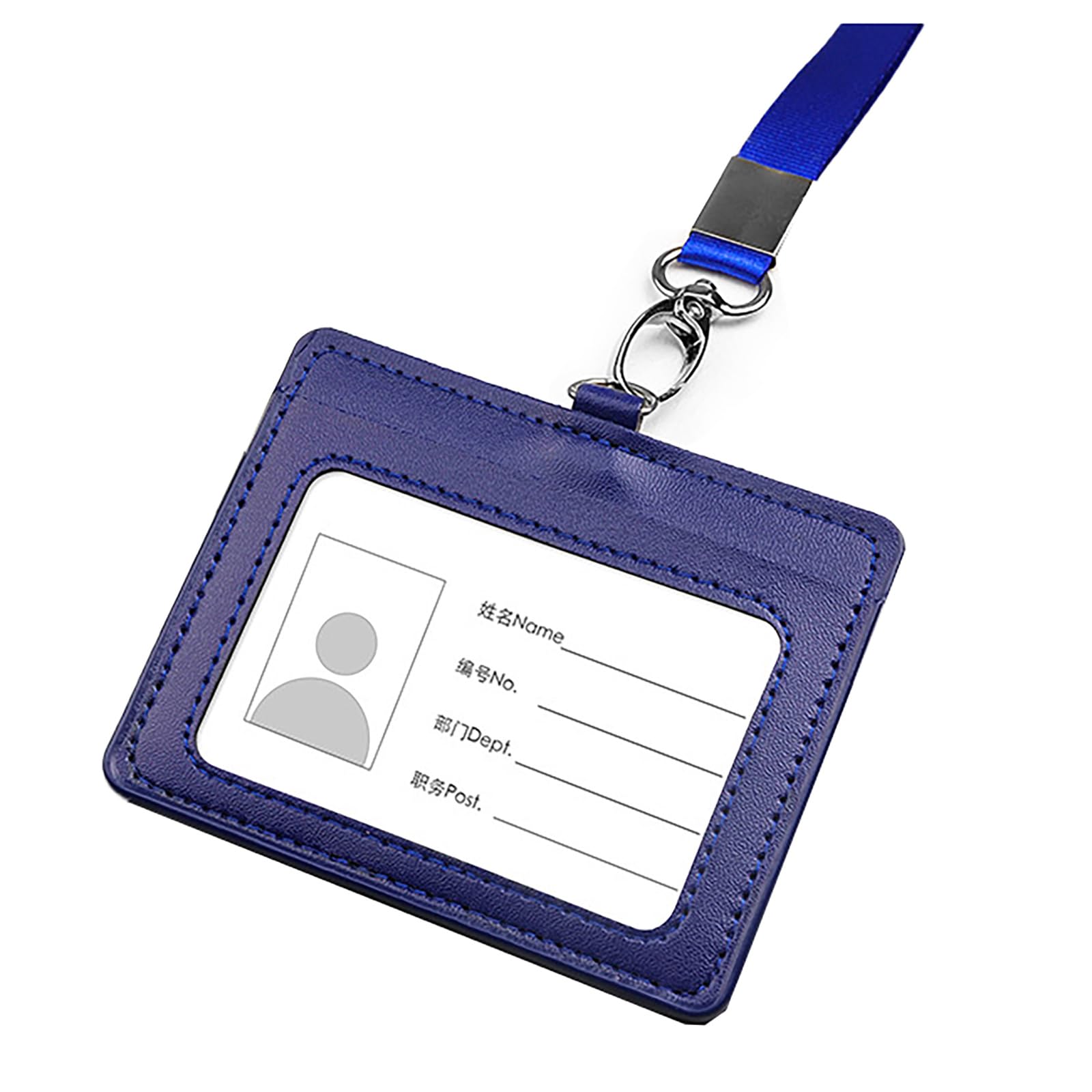 Amazon.co.jp: 両面 クリア IDカード ホルダー 透明 首掛け 2枚収納
