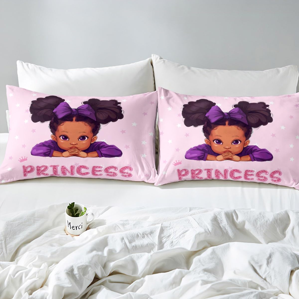 Manfei Princess Girls Duvet Cover Set Single Size - Image 4