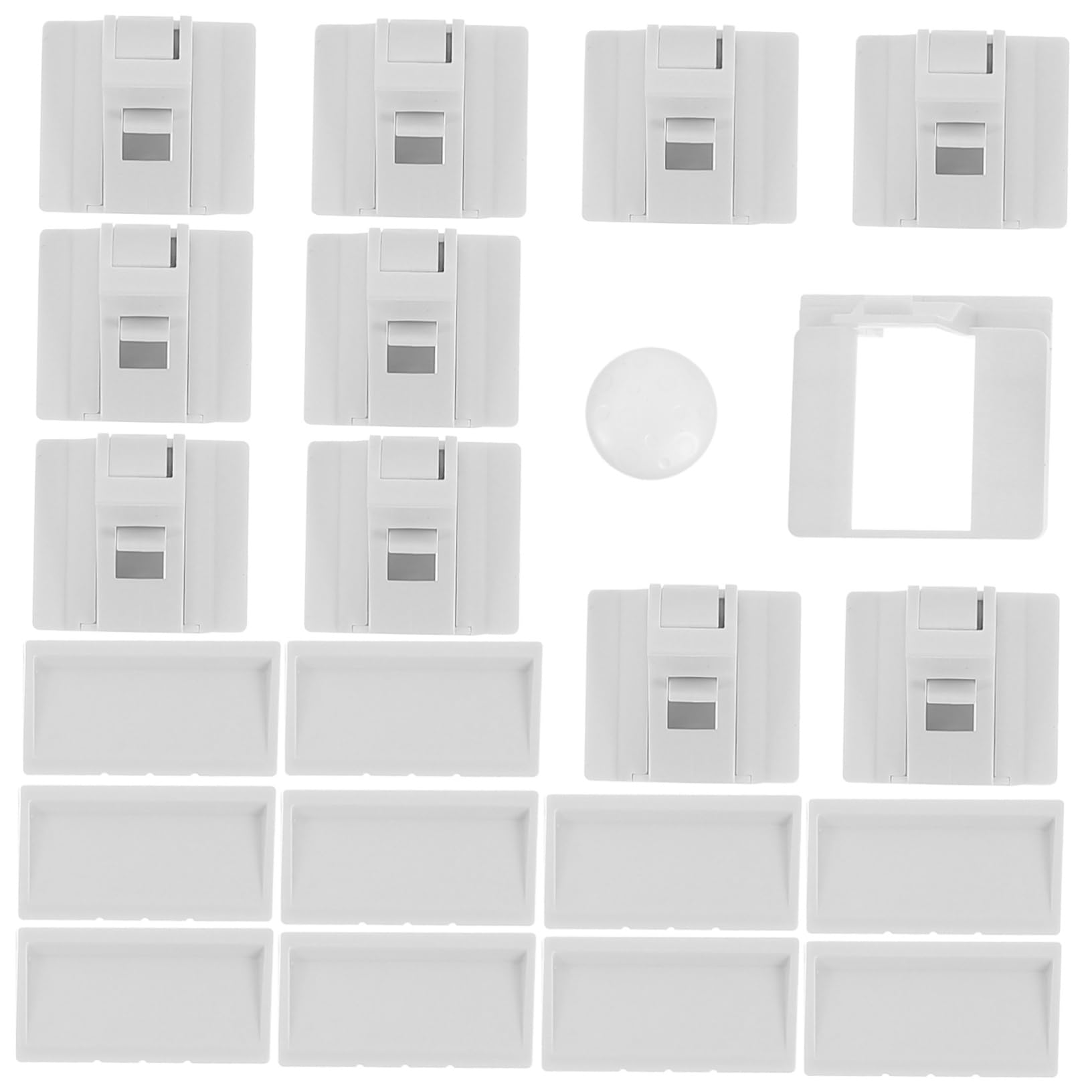 BESTonZON 10 Piezas bloqueo para niños cerradura iman door lock cerradura magnética invisible cerraduras magnéticas de seguridad para armarios cerradura del cajón cerradura de cajón adhesiva