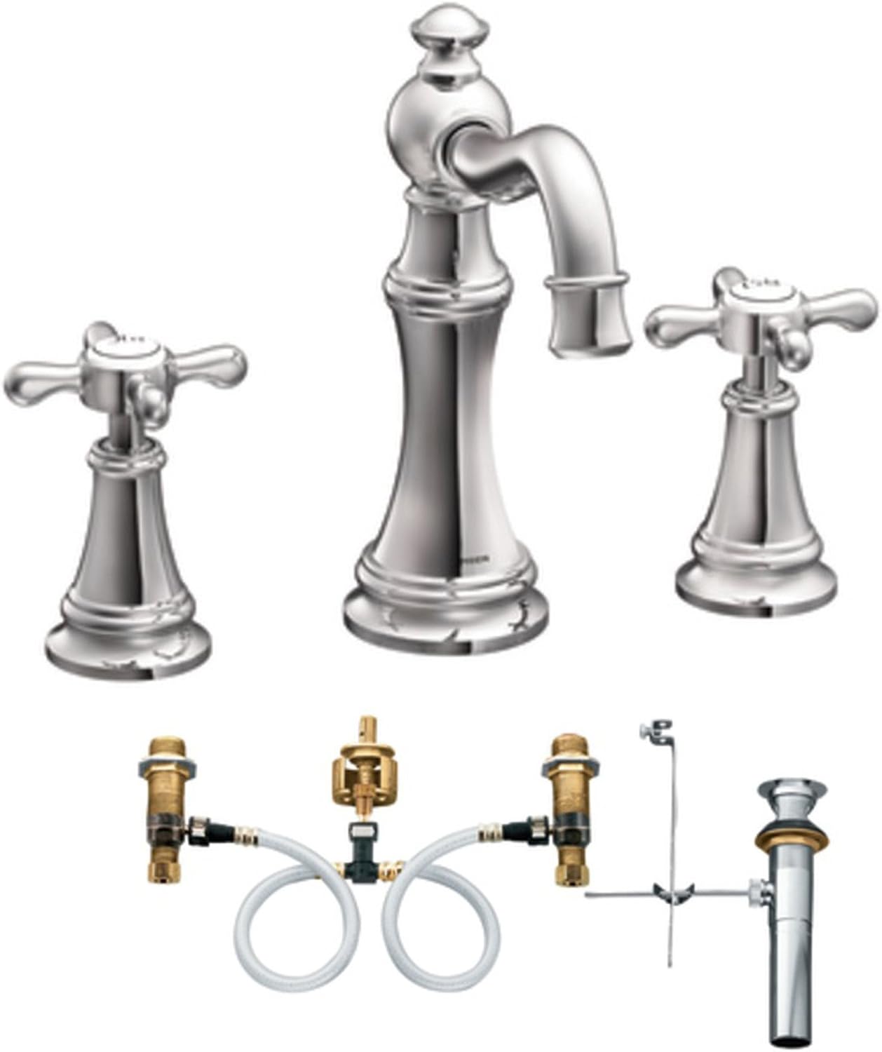 Moen TS421149000 Weymouth TwoHandle High Arc Bathroom Faucet with