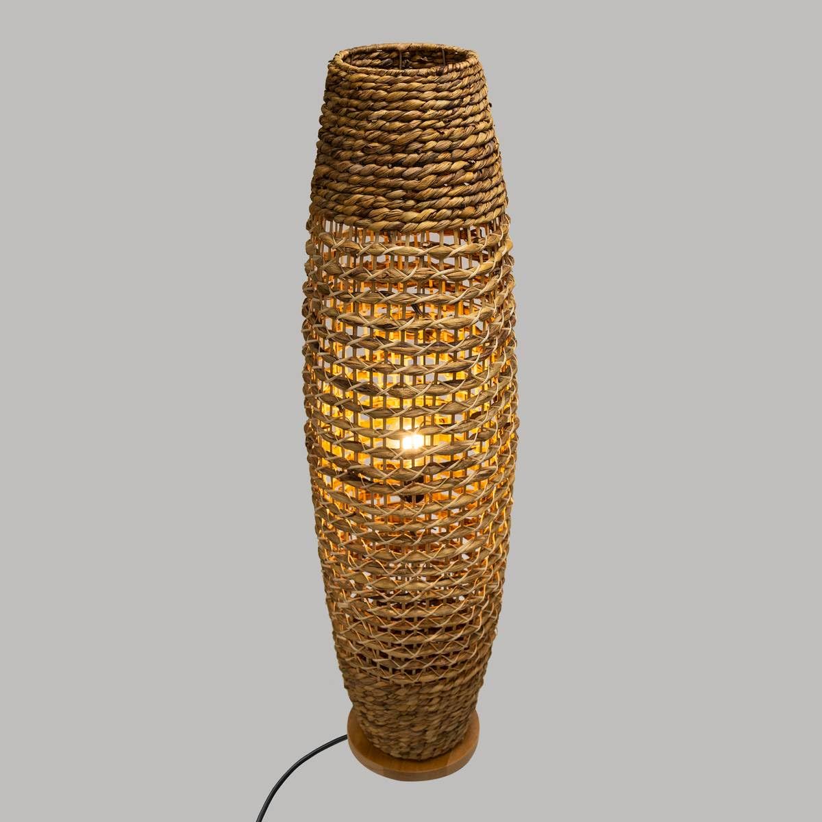 Atmosphera - Lámpara de pie «Sand» - metal y papel H 118 cm