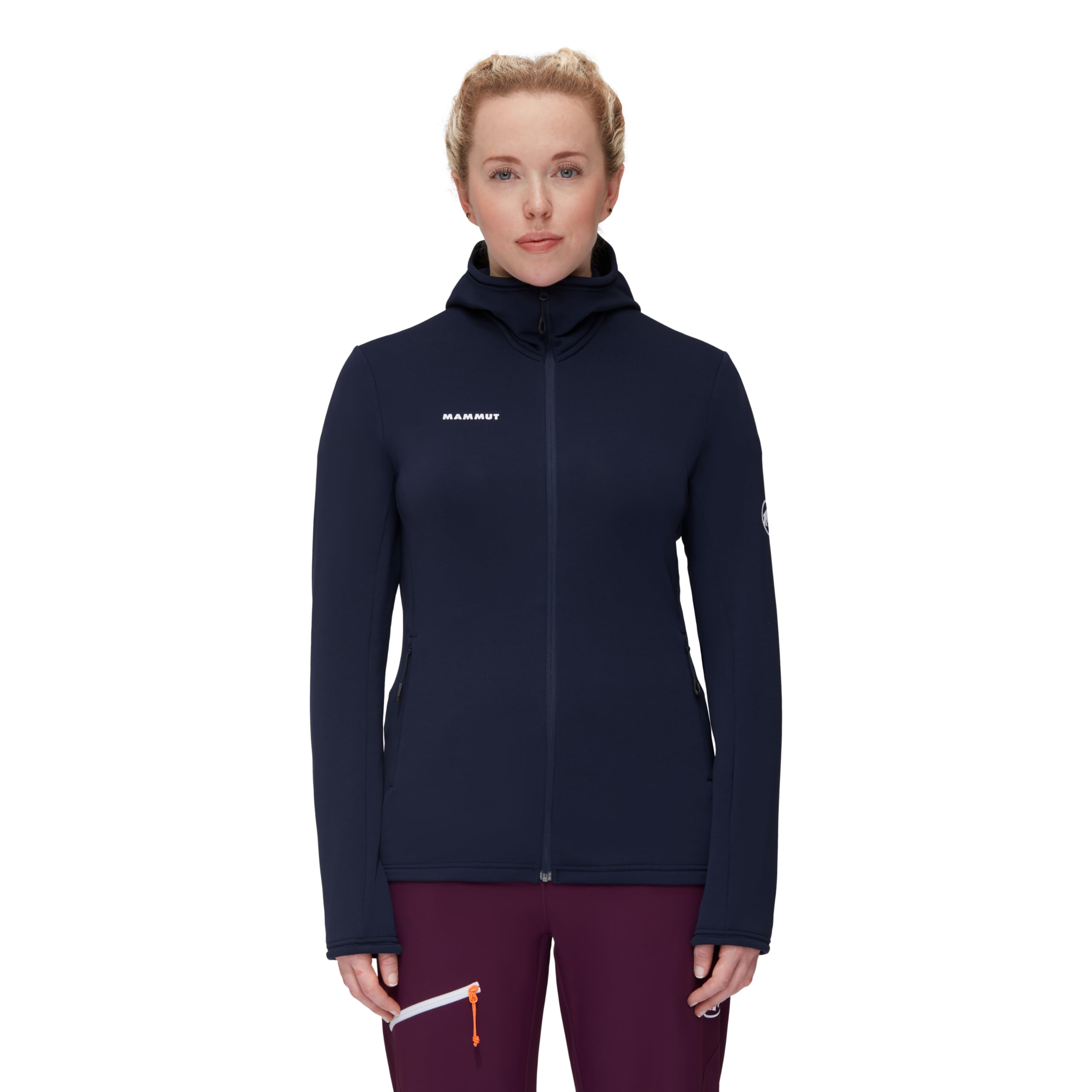 Mammut Aconcagua Light ML Hooded Jacket Women – Damska Bluza z Kapturem | Lekka i Polarowa | Marine, Rozmiar M