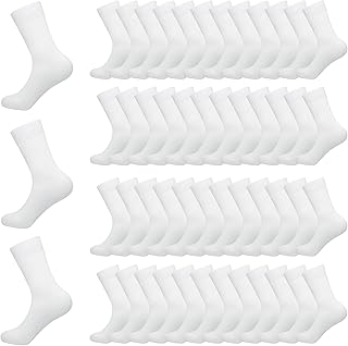 Viscose Bamboo Men's Thin Dress Socks Lightweight Wholesale Bulk Bratherable Soft Crew Sock Stretch 48 Pairs - Buy now