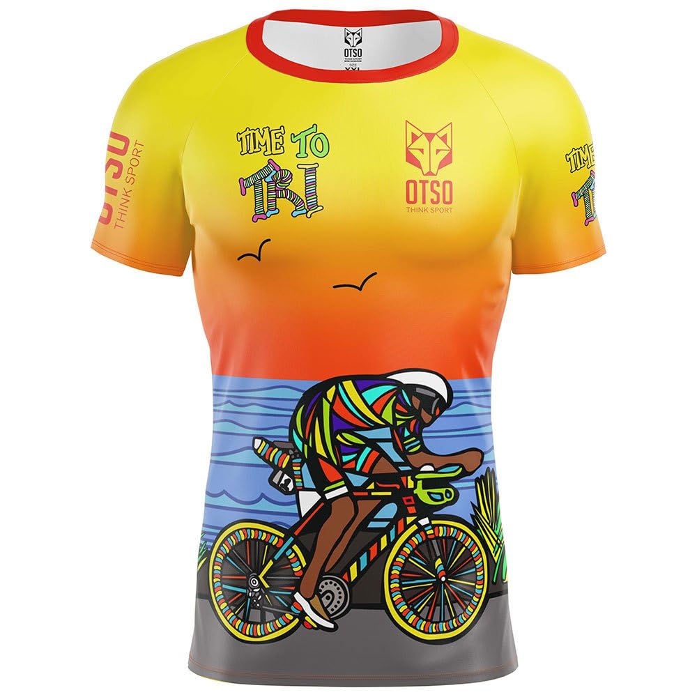 Camiseta Manga Corta Hombre - Time to Tri Bike
