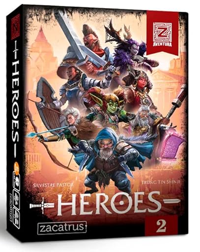 Aventura Z: Vol. 2 Héroes, Juego de Mesa, Juego Cooperativo, Juego Solitario, Juego para 1 o 2 Jugadores, Juego para 2, Espada y Brujería, Narrativo, Exploración y Aventura, Edad +14 | Ya disponible en tu tienda friki favorita! En mundofriki.es!