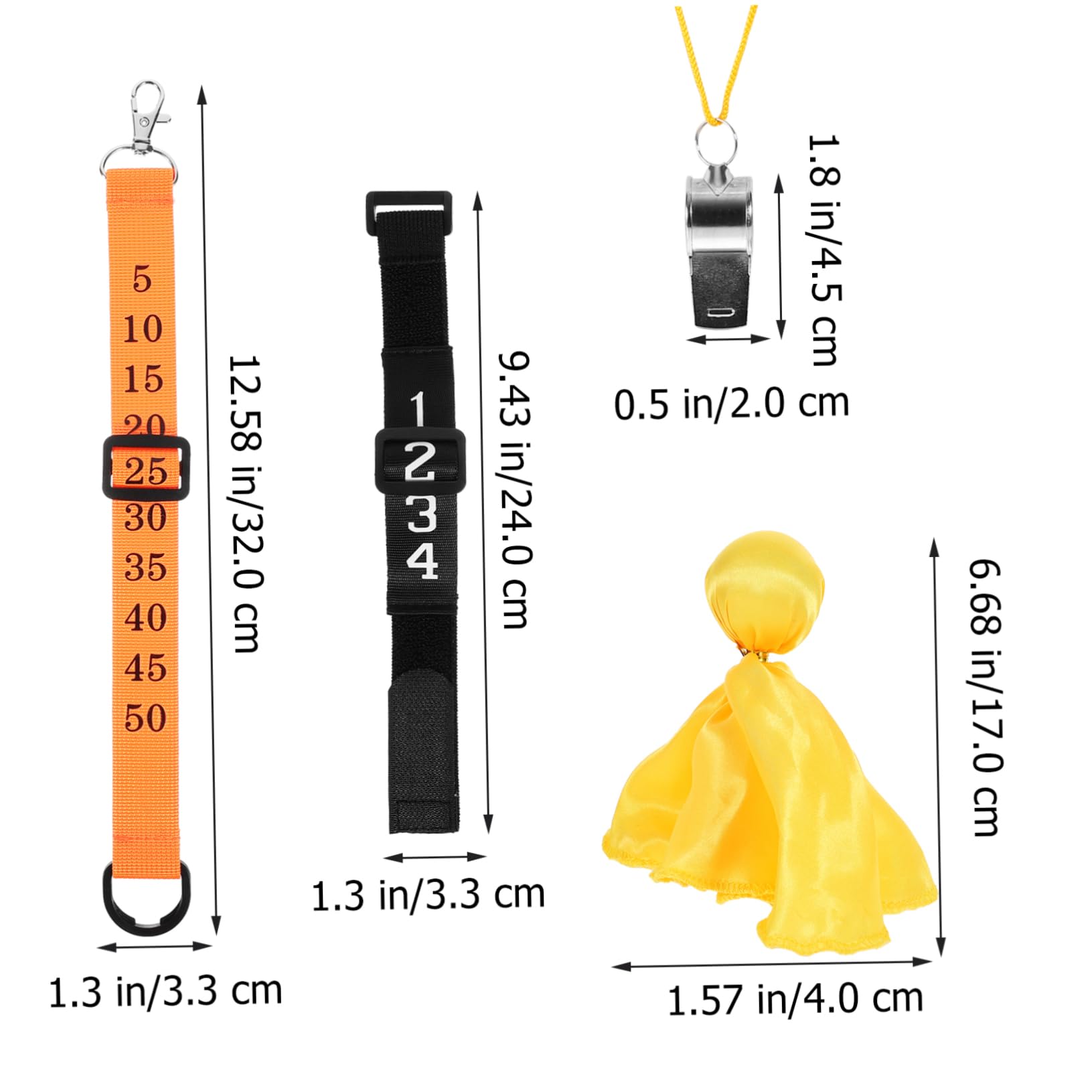 Toyvian Clip De Chaîne D'arbitre Remplacement Bretelles Accessoires De Football Trousse Kit D'arbitre De Football Trucs De Football Kit D'arbitre De Compétition Clips Polyester