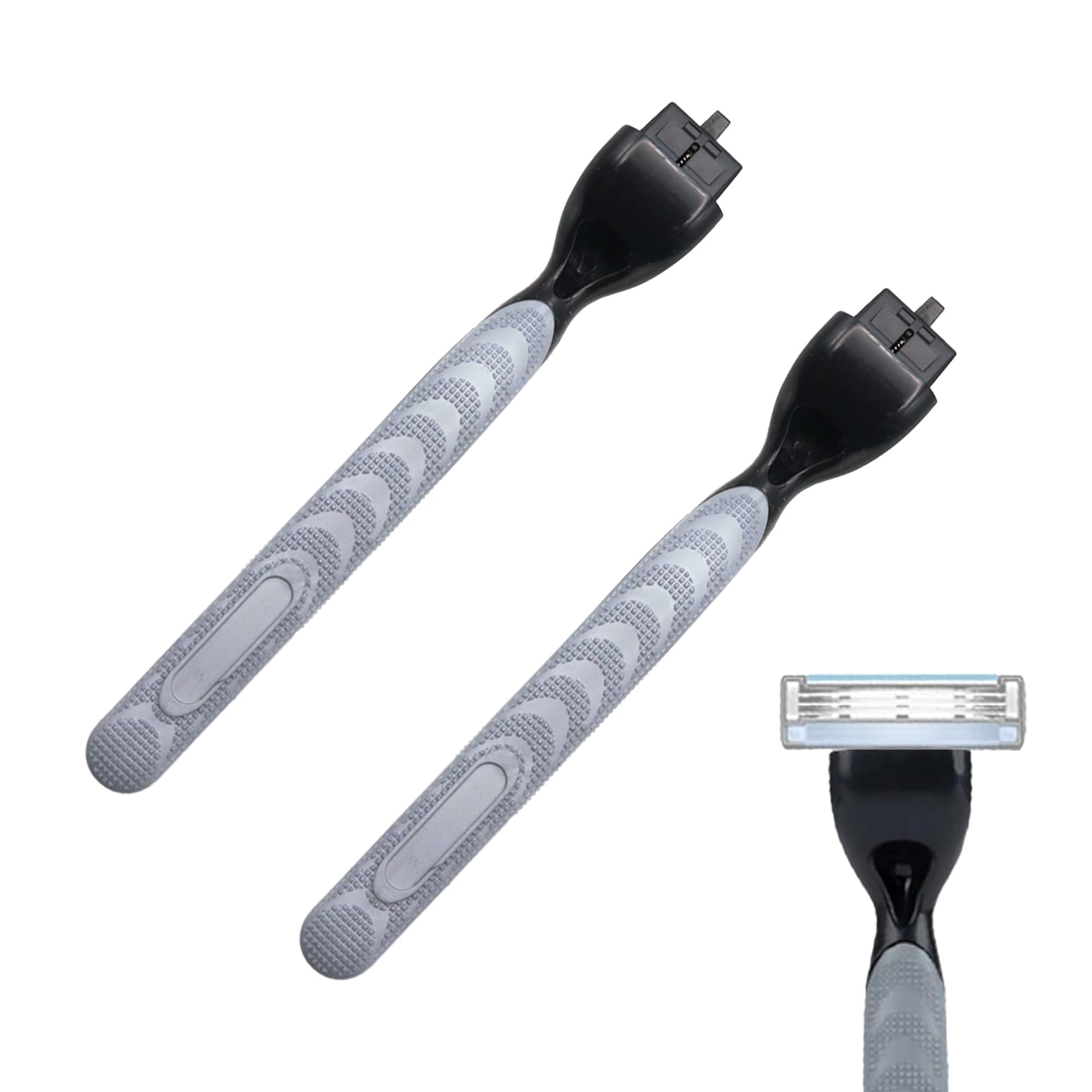 Compatible with Gillette Mach 3 Handle Non-Slip Ergonomic Razor Handle for Men Compatible with Mach3 Turbo Systems 2