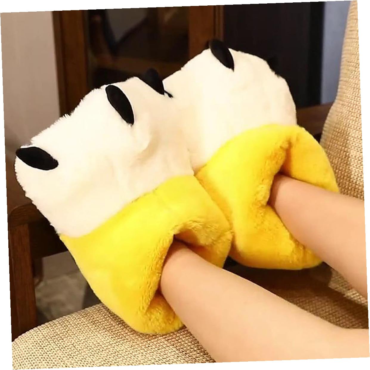 Gatuida Pantuflas Peludas de Invierno para Mujer, Talla Única 36-40