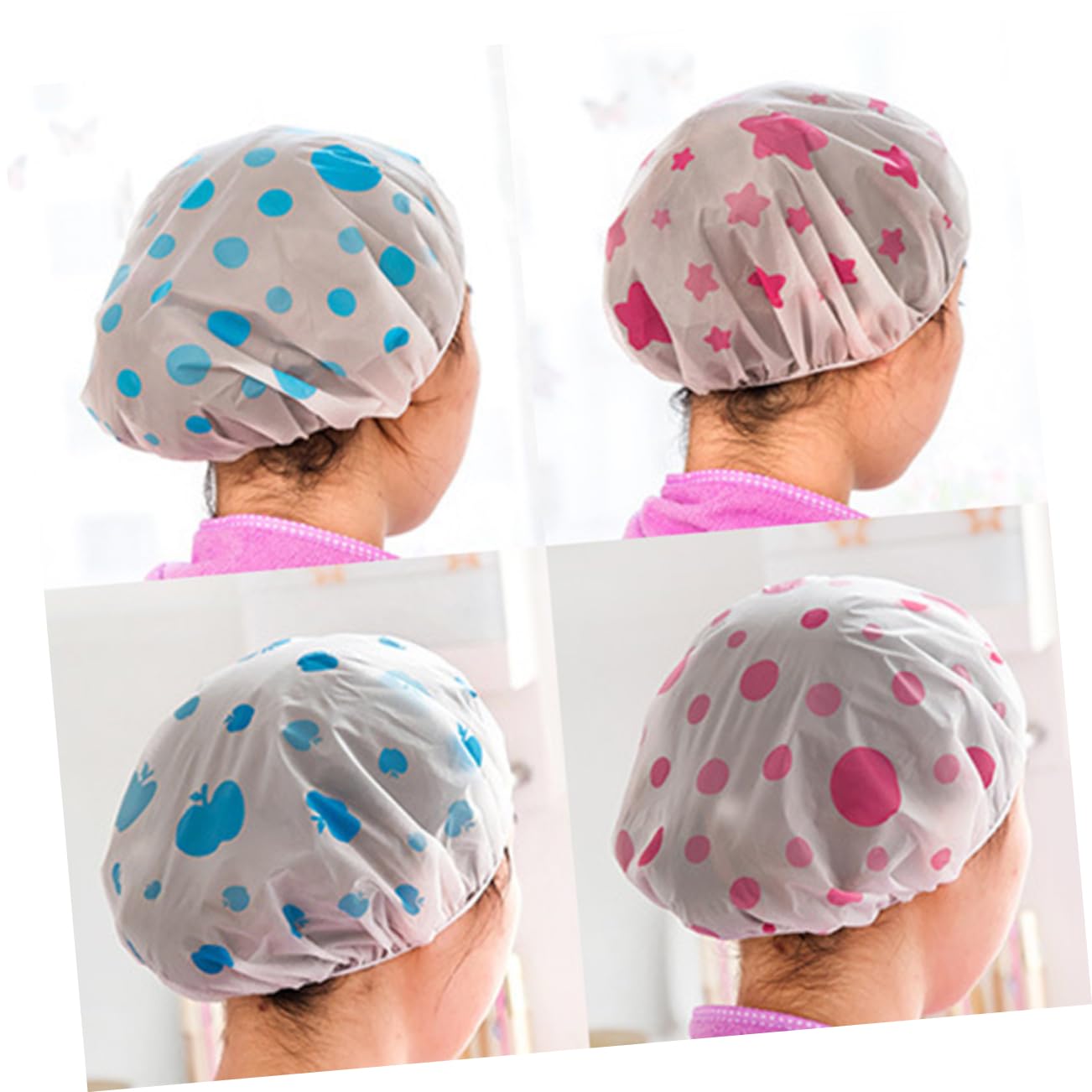 Ipetboom 30pezzi Cuffie Da Impermeabili Per Donna Cappelli Da Bagno Regolabili Stile Casual e Multifunzionali Per Spa Pulizia e Cucina