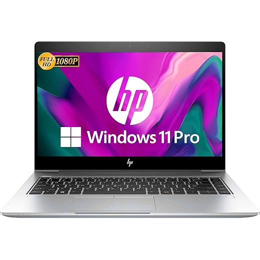 HP EliteBook 840 G6 14" FHD Laptop Computer, 8th Gen Intel Core i5-8365U 1.6GHz, 16GB DDR4 RAM 256GB SSD, HDMI, Type-C, Webcam, Windows 11 Pro (Renewed)