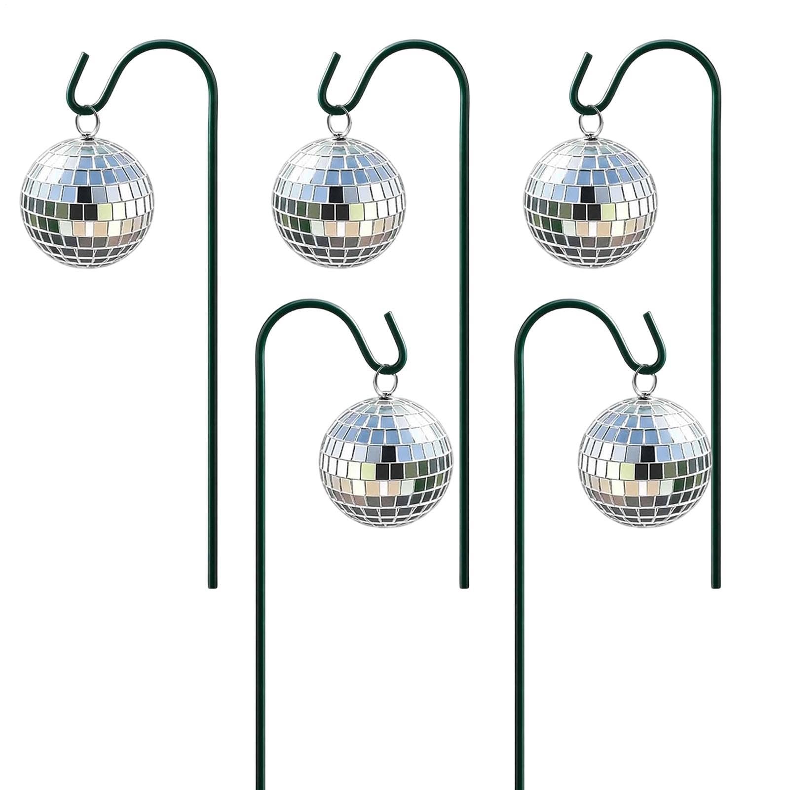 Lot de 5 piquets de fleurs décoratifs durables pour intérieur et extérieur