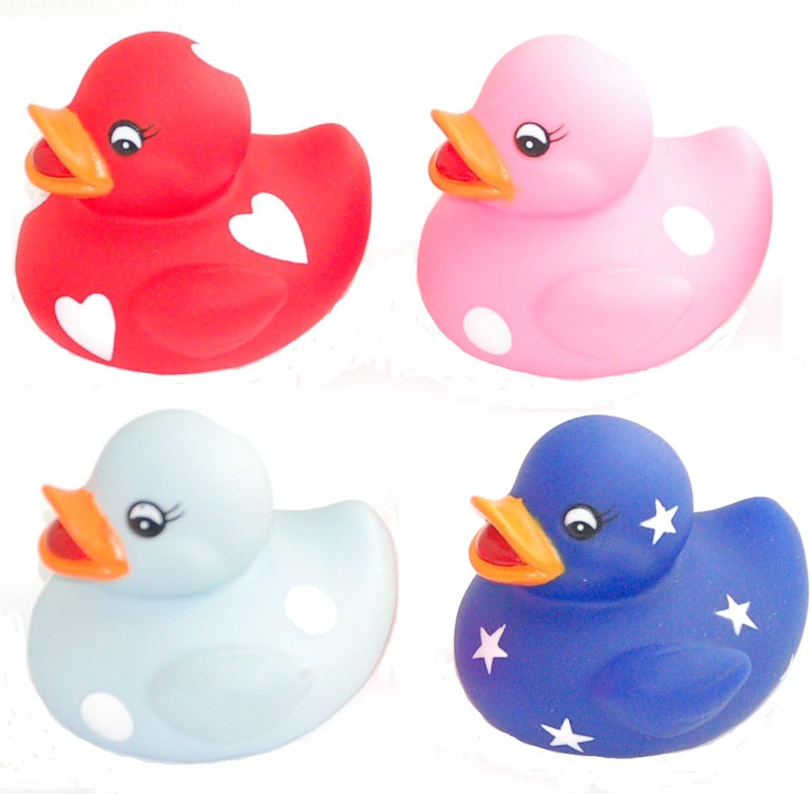 Baby Bath Ducks (Set of 3 - 4 Assorted Colours)