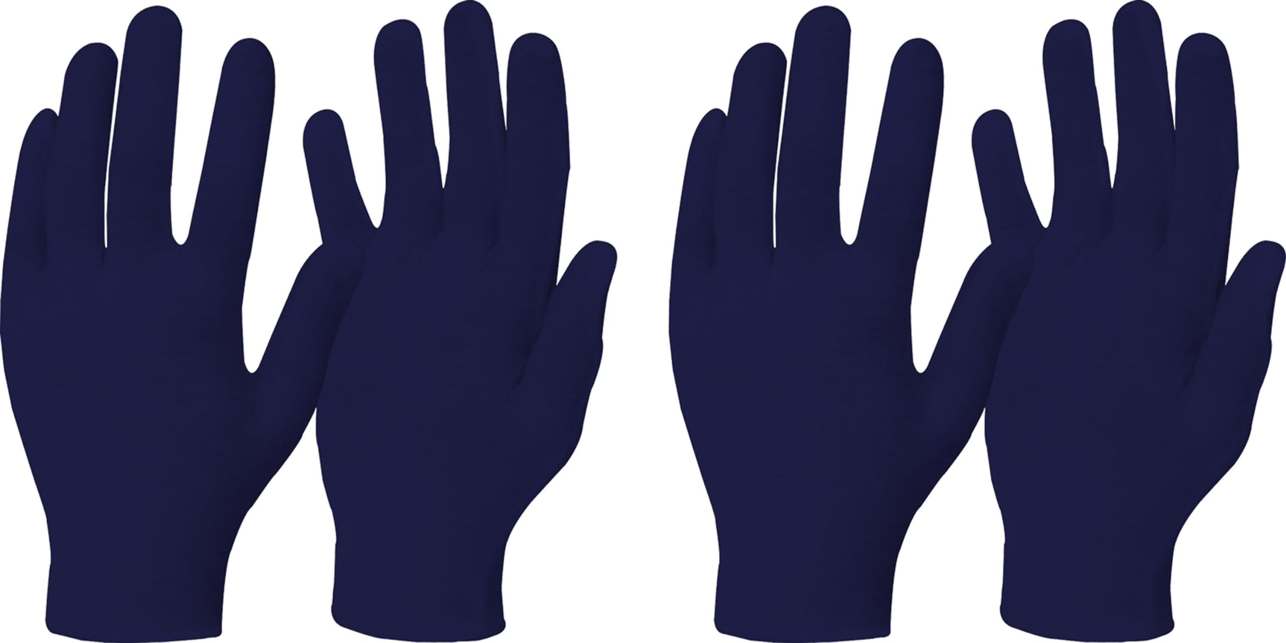 Men & Women's Cotton Blue-Blue Combo Free Size Glove for Gym, Running, Cricket, Tennis, Basketball, & Outdoor Activities Pack of 2 Pairs-image-0