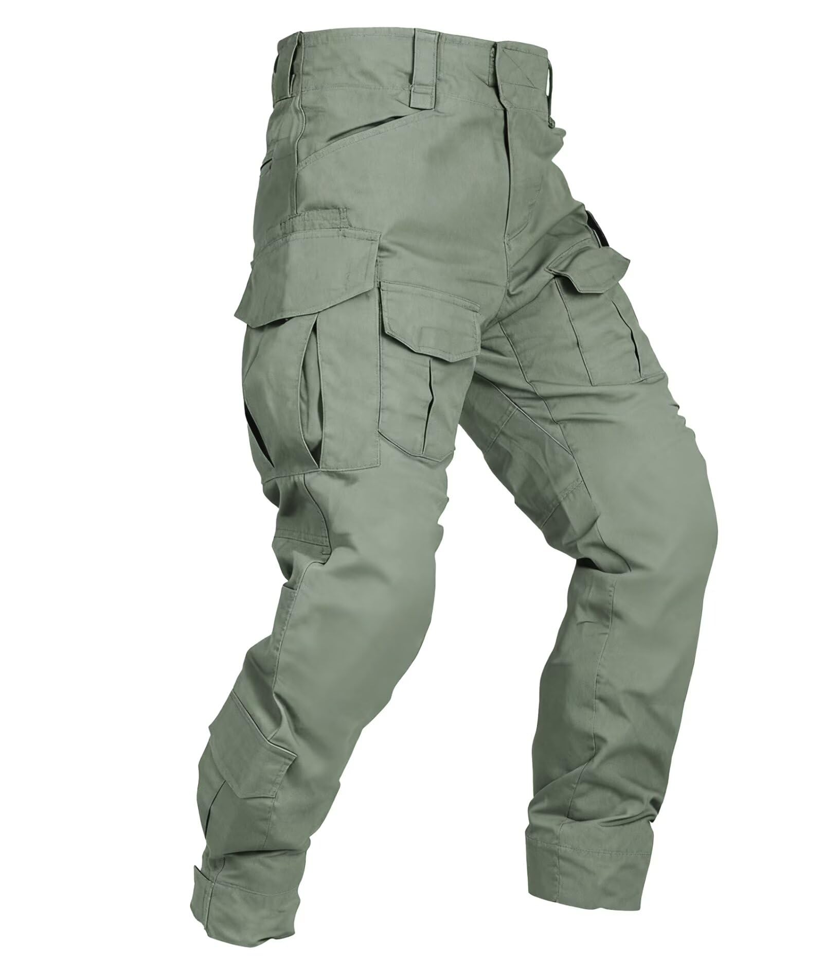 Vatinnt Men's Military Green G4wf Hiking Trousers Waterproof Cargo Trousers Outdoor Tactical Combat Army Work Pants With Multi Pocket G4wf Army Green 38