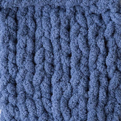 Image of Bernat Baby Blanket Yarn, 3.5 oz, Gauge 6 Super Bulky, Baby Denim