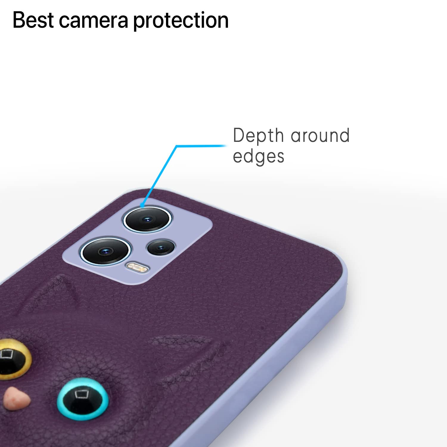 Pikkme Redmi Note 12 Pro Plus 5G Back Cover for Girls | Cute Cat