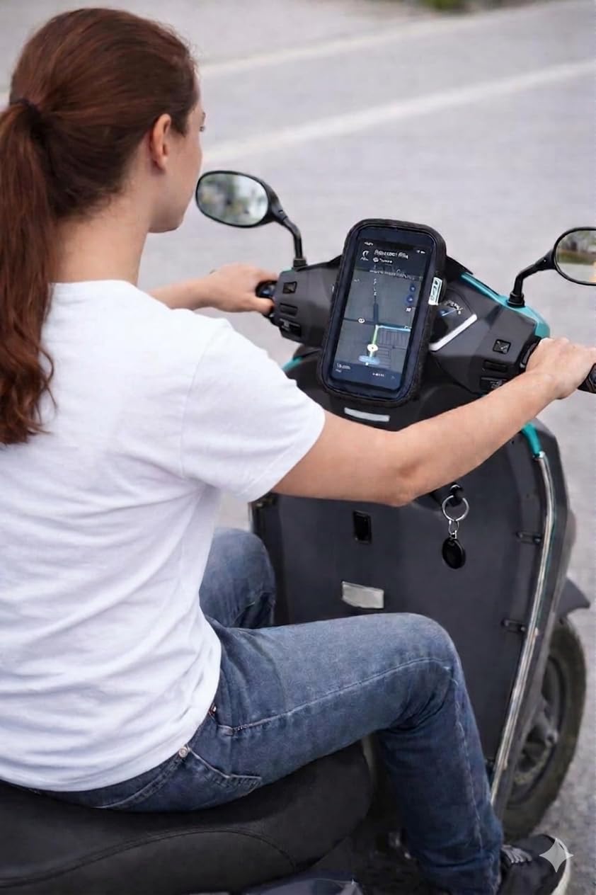 Waterproof Motorcycle Mobile Holder with Touchscreen Access & 360° Rotation – Universal Bike Phone Mount for GPS Navigation, Compatible with All Smartphones-image-34