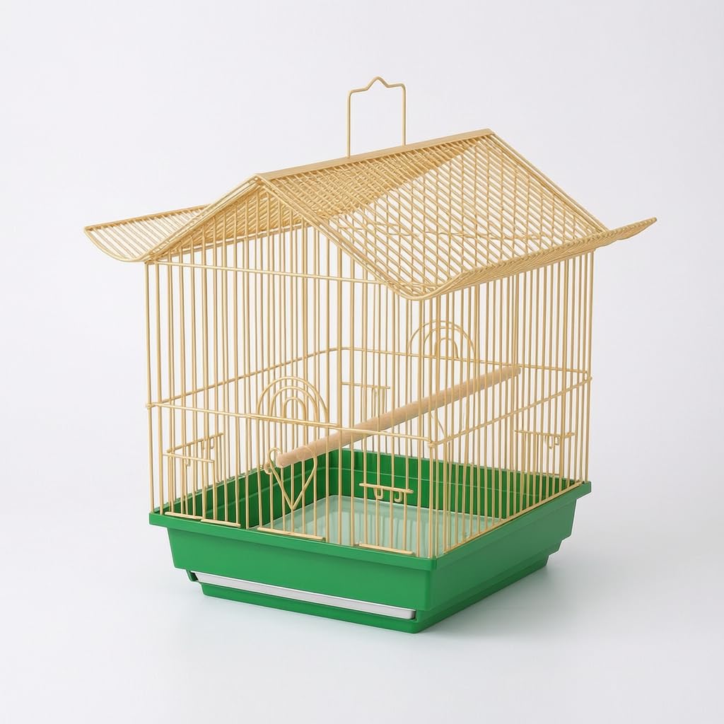 金属製 ゴールド 鳥かご Amazon | Nishiyuenyi 繁殖対応金属製鳥かご小鳥用ケージインコ