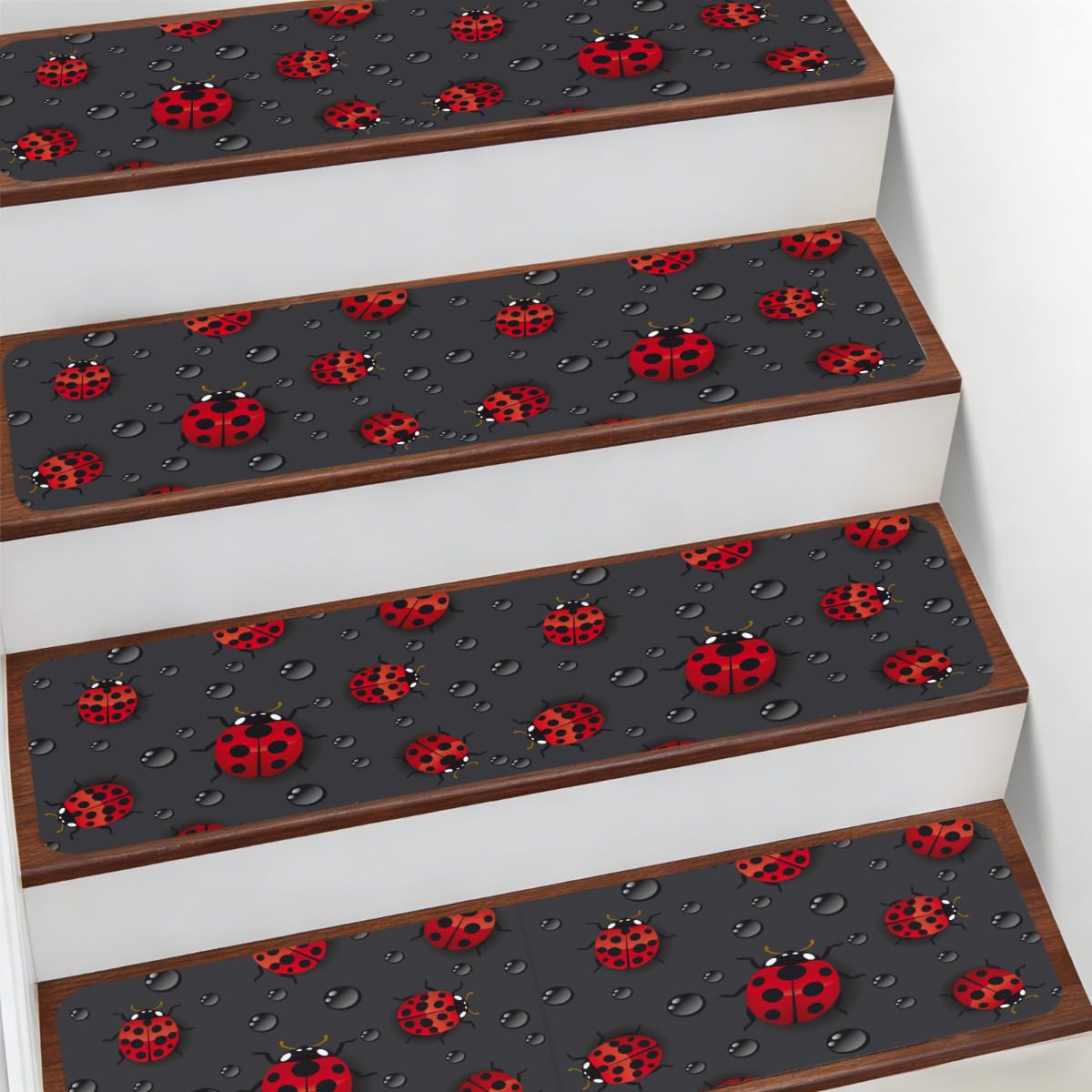 Alfombra antideslizante para escaleras interiores evita resbalones de niños y mascotas