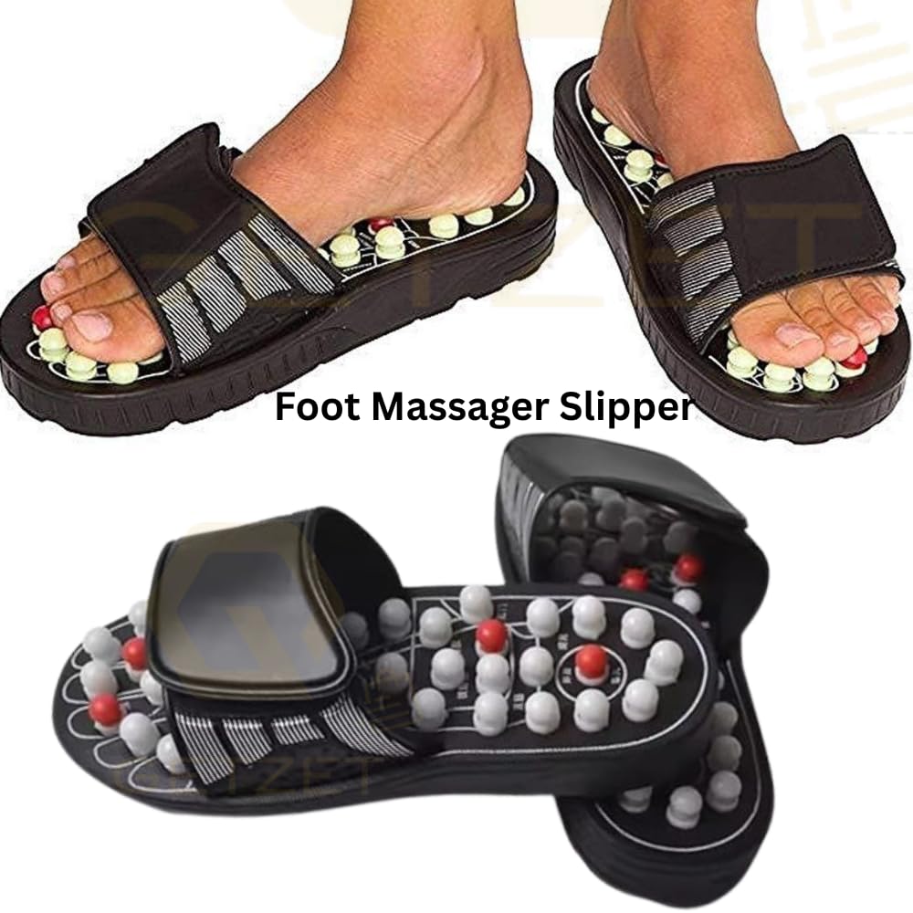 GETZET Yoga Paduka Manual Acupressure Magnetic Therapy Foot Massage Slippers Acupuncture Acupoint Massage Sandals Shoes, Reflexology Health Shoes for Men Women. 4