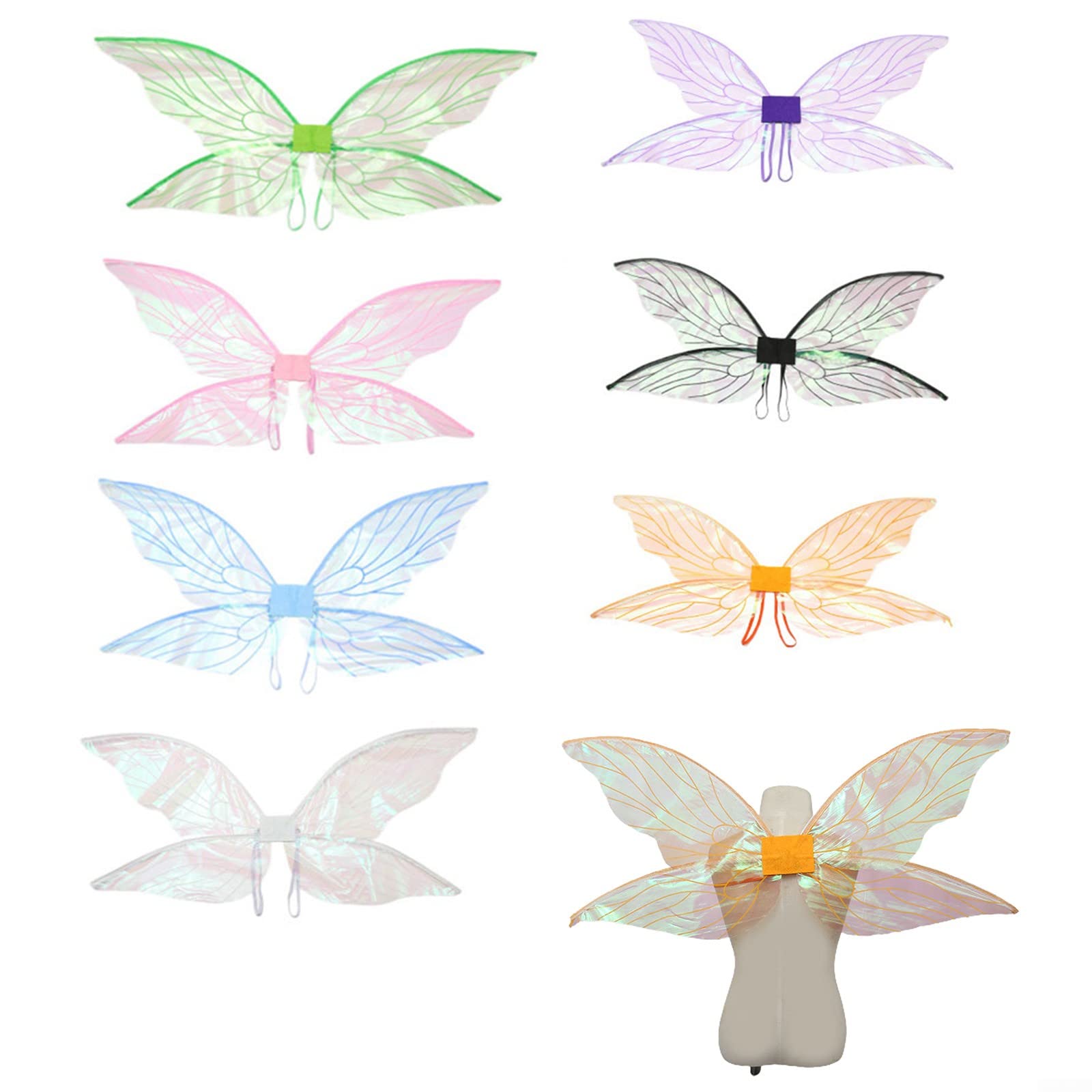 Ali Di Fata Per Bambini E Adulti | Ali Di Cicala Per Cosplay, Halloween E Feste In Costume