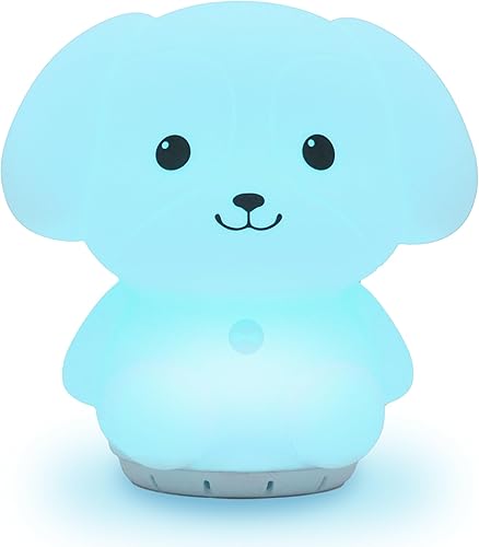 Mindfulness 'Breathing Puppy' 4-7-8 Respiración de meditación visual guiada Dispositivo 3 en 1 con luz nocturna y máquina de ruido para TDAH,