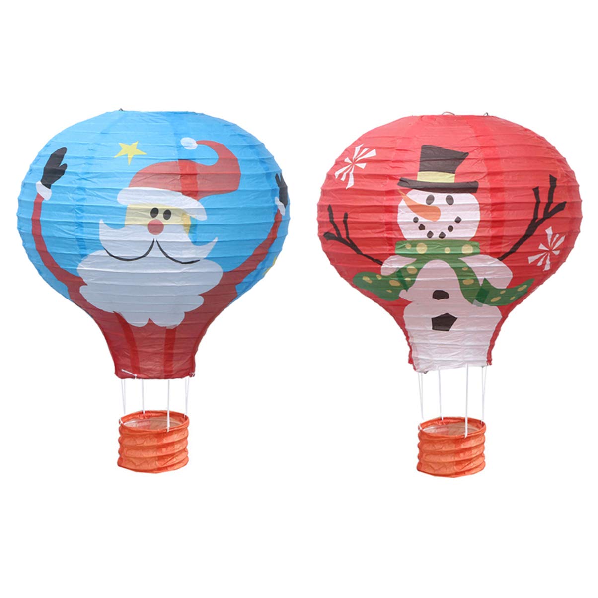Uonlytech Red, Green, Blue, Yellow 2Pcs Hot Paper Christmas Decorations Party Paper For Wedding Christmas Decor