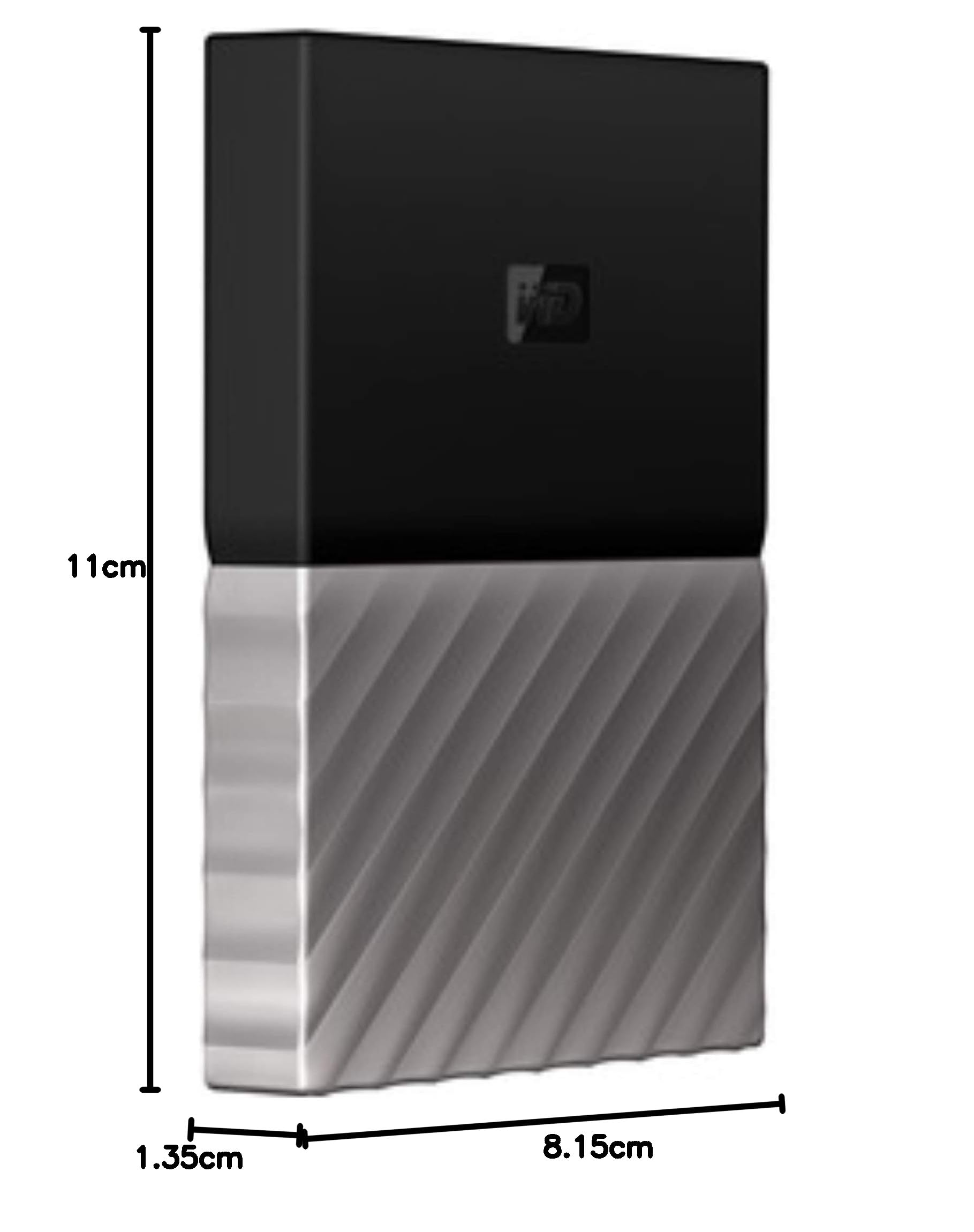 WD My Passport Ultra 2TB - Disco Duro Externo USB Tipo A, 3.1 Gen 1, Negro/Gris