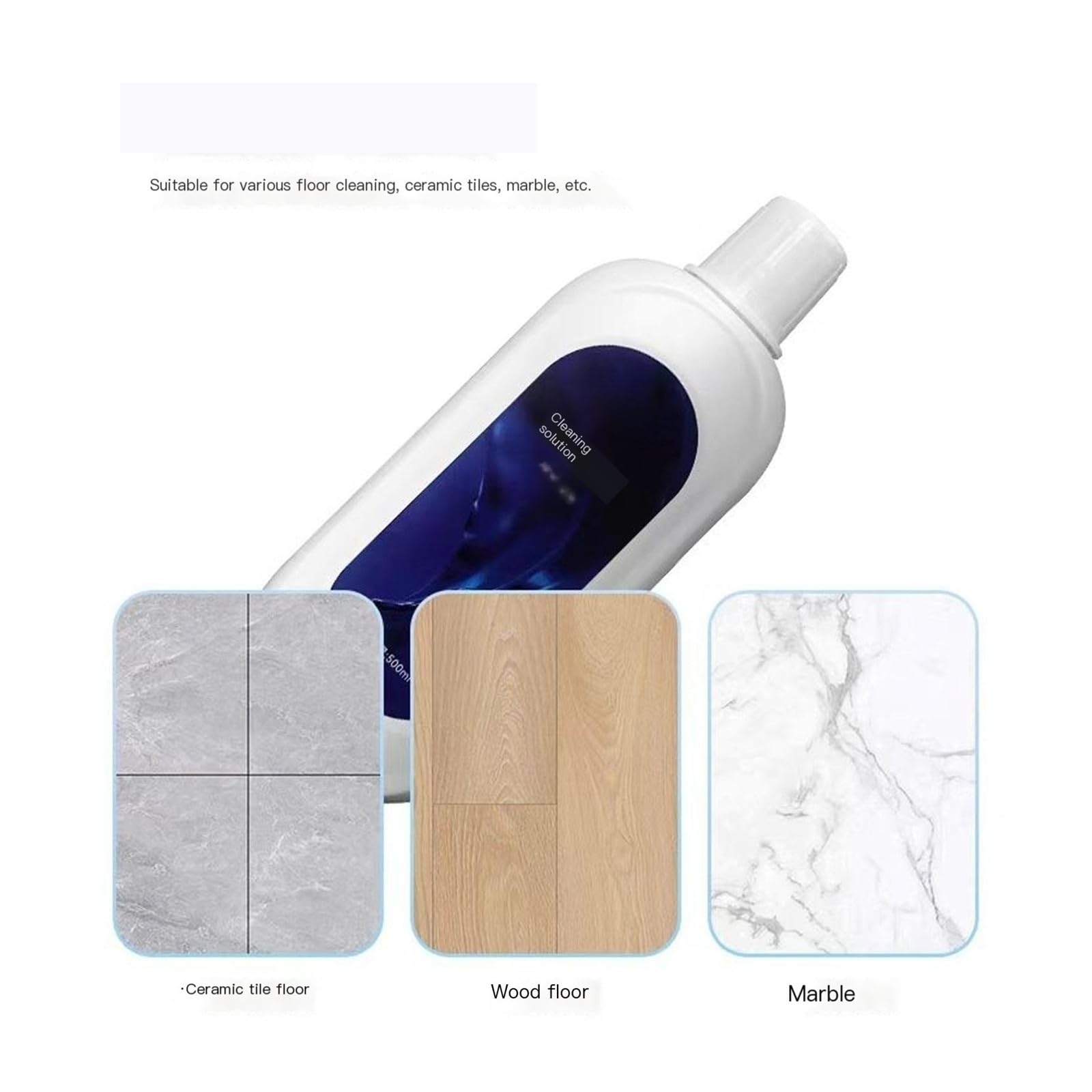 Bodenreinigungsflüssigkeit。 Kompatibel Für Dibea HC26。 500 Ml/16.9fl Oz。 Saugroboter-Teile, Reinigungslösung Für Mehrere Oberflächen(3pc)