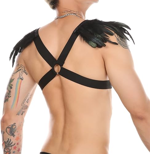 Miniatura 5 de Arnés sexy para hombre, diseño de bulldog en el pecho, con tirantes para club, traje de lucha libre, leotardo, ropa interior, rave, club