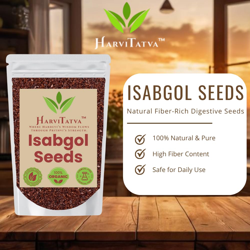 Isabgol Seeds Whole | Psyllium Seeds | 100% Organic, Natural & Chemical-Free | Rich in Fiber & Good for Digestion- 200gm — Amazon image 6