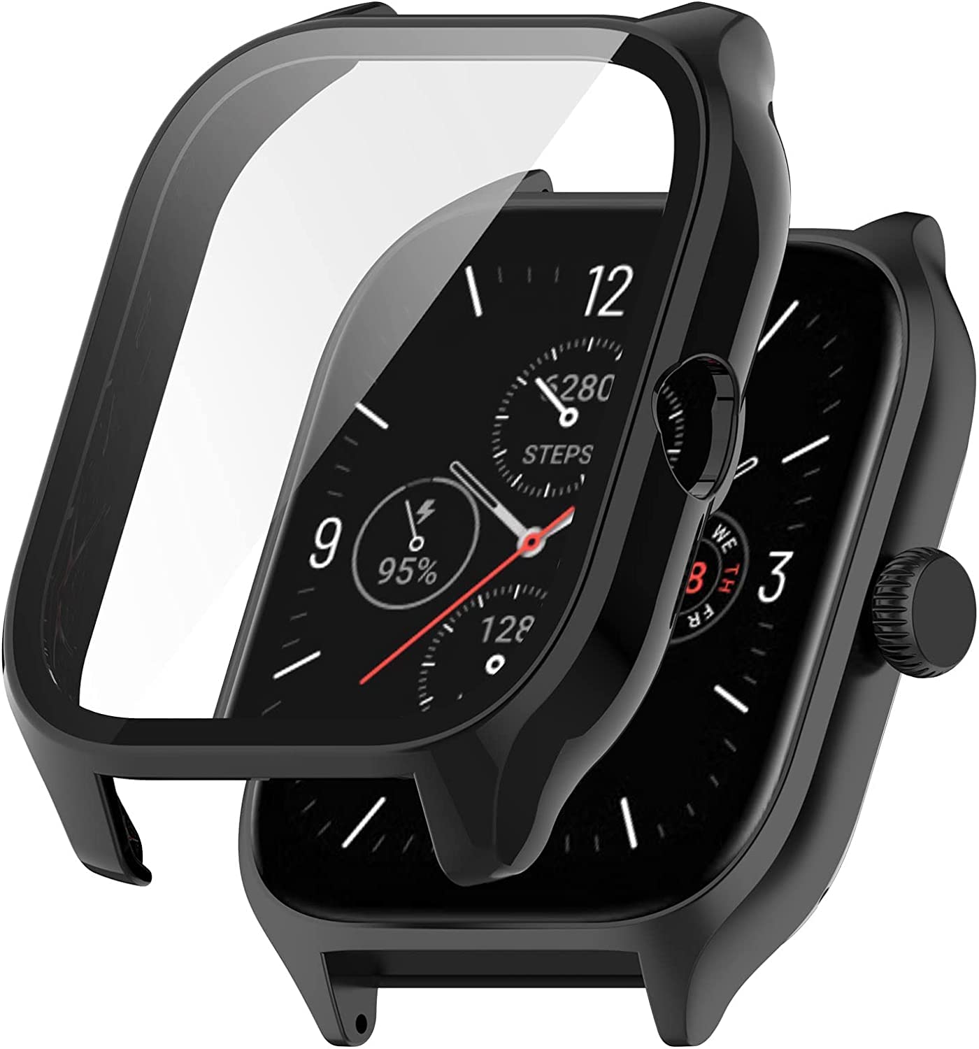 Oboe Polycarbonate Screen Protector Case Compatible with Amazfit GTS 4 Watch Shockproof Thin Bumper Cover Protector (Black)[NOT for GTS 4 Mini] (B0BNF57T45) Amazon Price History, Amazon Price Tracker