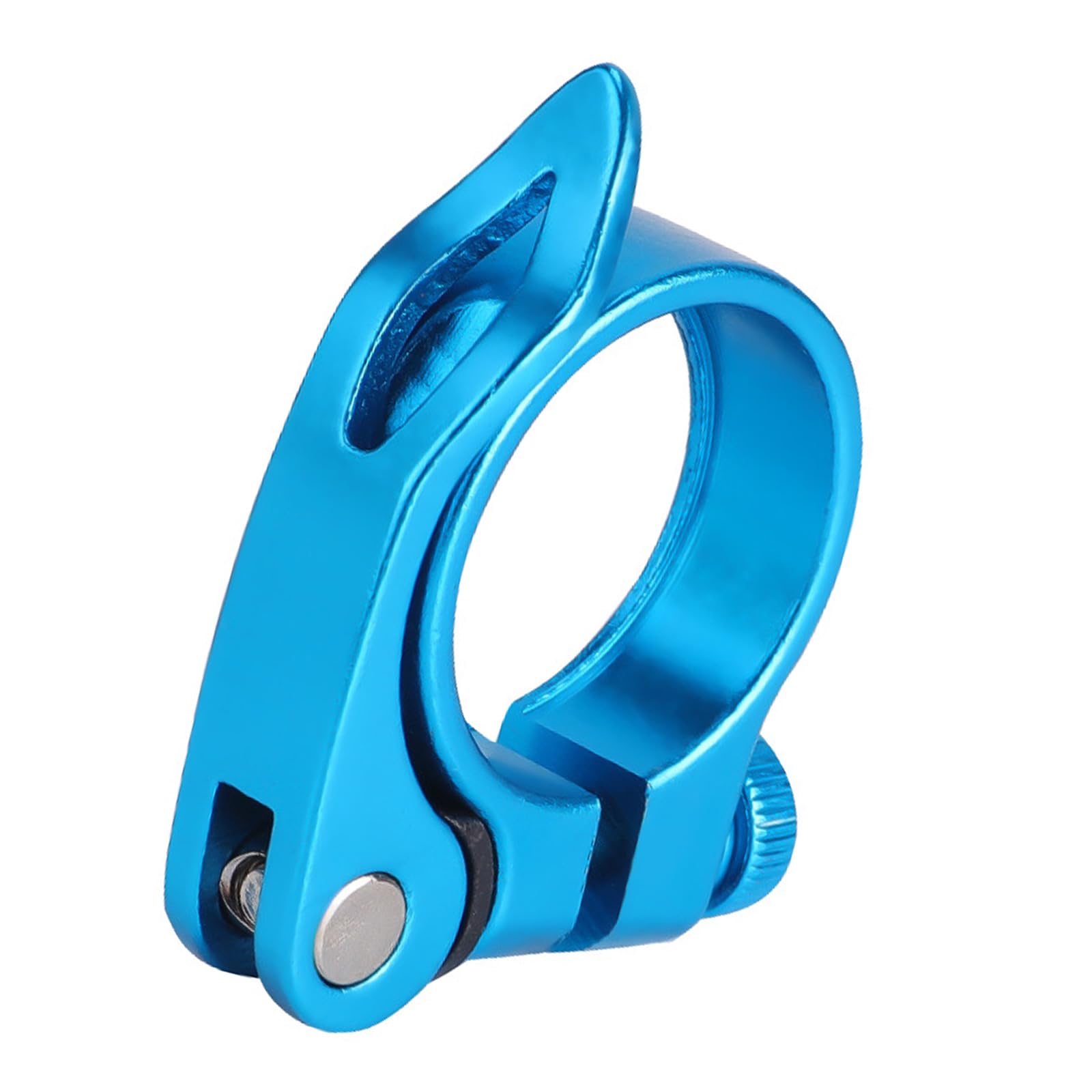 Hdoytxxm Blue Road Bike Seat Tube Clip Bike Saddles Clamps Bicycles Seatpost Clamp Aluminum Alloys 34.9Mm Tube Quickly Release Bicycles Seatpost