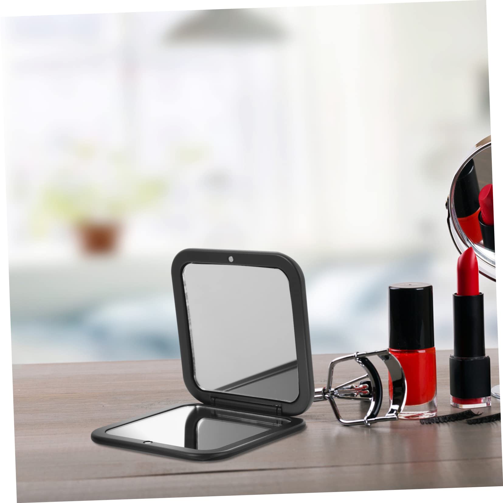 minkissy 3piezas Espejo De Viaje Compacto Aumento Espejo De Maquillaje Portátil para Mujeres para Uso Boda y Especiales