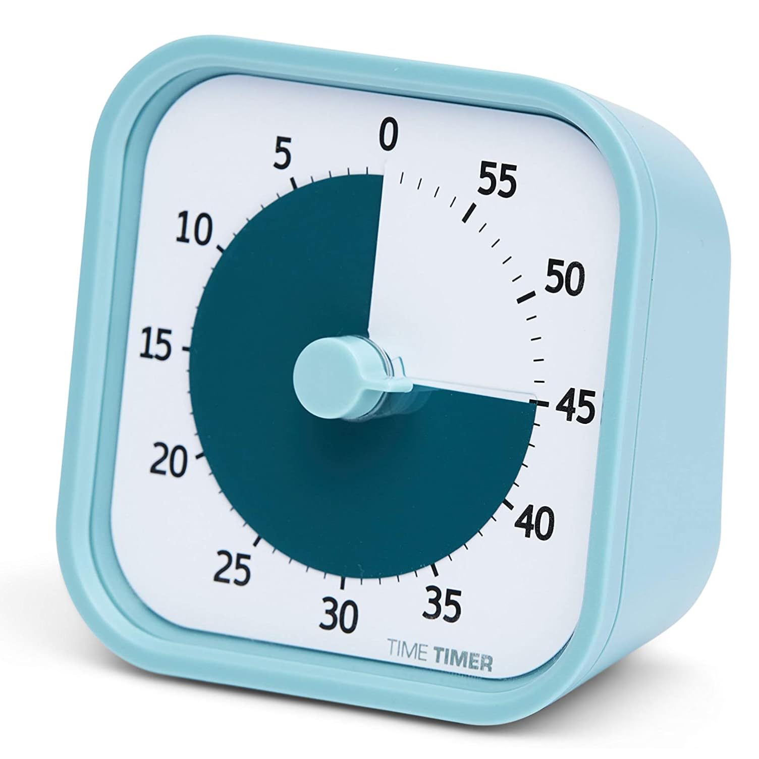 TIME TIMER TTM9-HLB-W Study Timer, MOD Home Edition, Lake Blue, 3.5 inches (9 cm), 60 Minutes, Learning Alarm