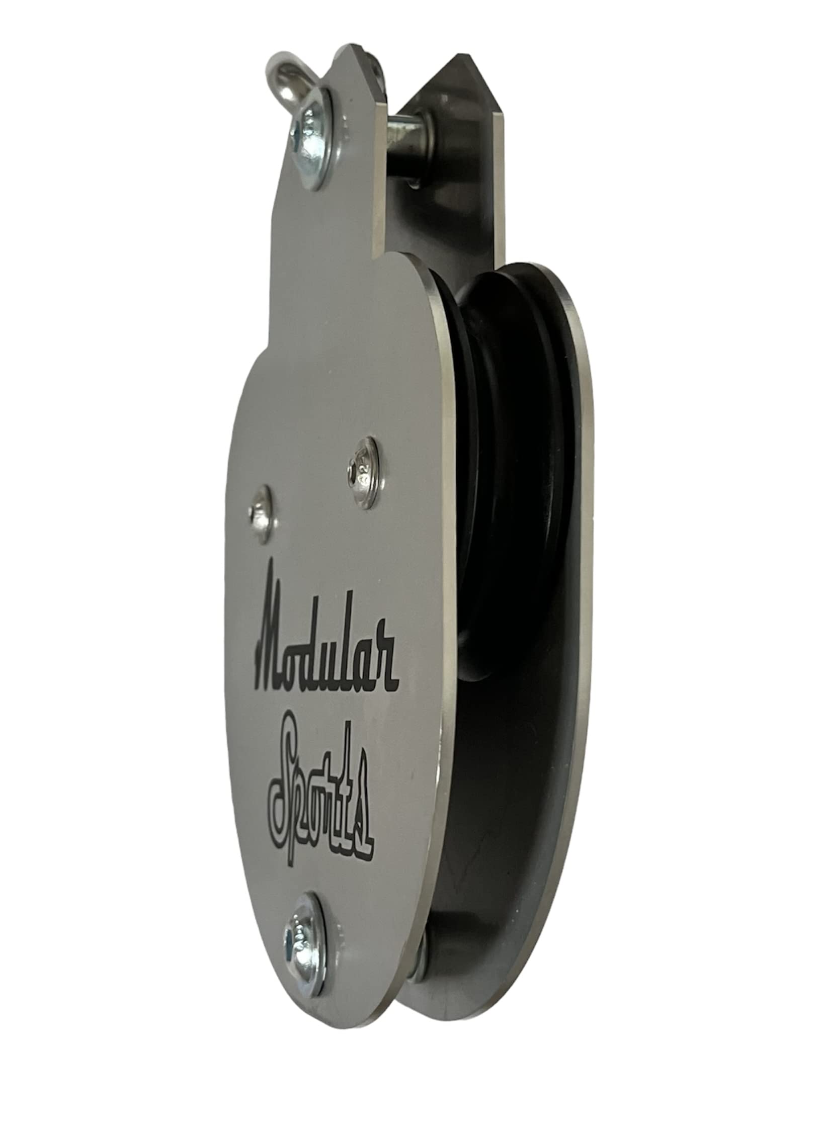 ModularSports drehbare Umlenkrolle Doppel 2er Set aus Edelstahl/Outdoor Umlenkrolle Stahlseil bis 10 mm/Boot, Segel, Fitness Seilrolle 330 kg Tragkraft/robuste Flaschenzug Umlenkrolle