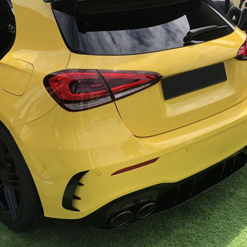 Spoiler paraurti posteriore per Mercedes Classe A W177, A200, A220, design elegante, materiale ABS (nero lucido)
