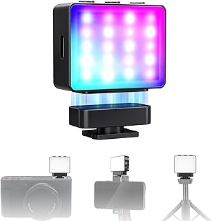 NEEWER Basics Magnetic Auxiliary Light for RGB Camera, 1.5W Small Plastic LED Panel Photo Filling Lighting for DSLR Action…