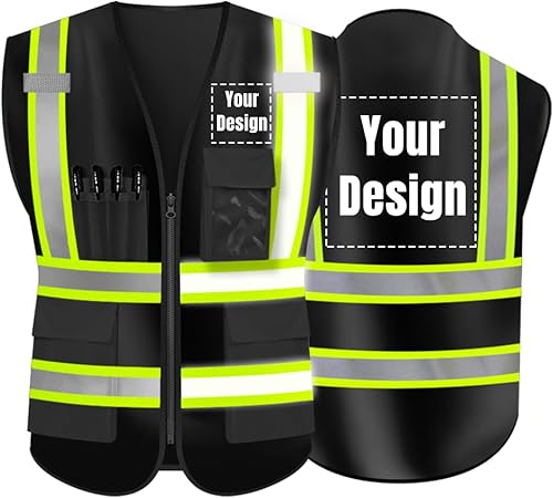 YOWESHOP El chaleco reflexivo de la seguridad de la alta visibilidad modifica el chaleco del trabajo de la