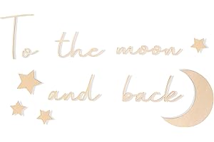 Lettering Wood to The Moon and Back: "to The Moon and Back" Wooden Text Art