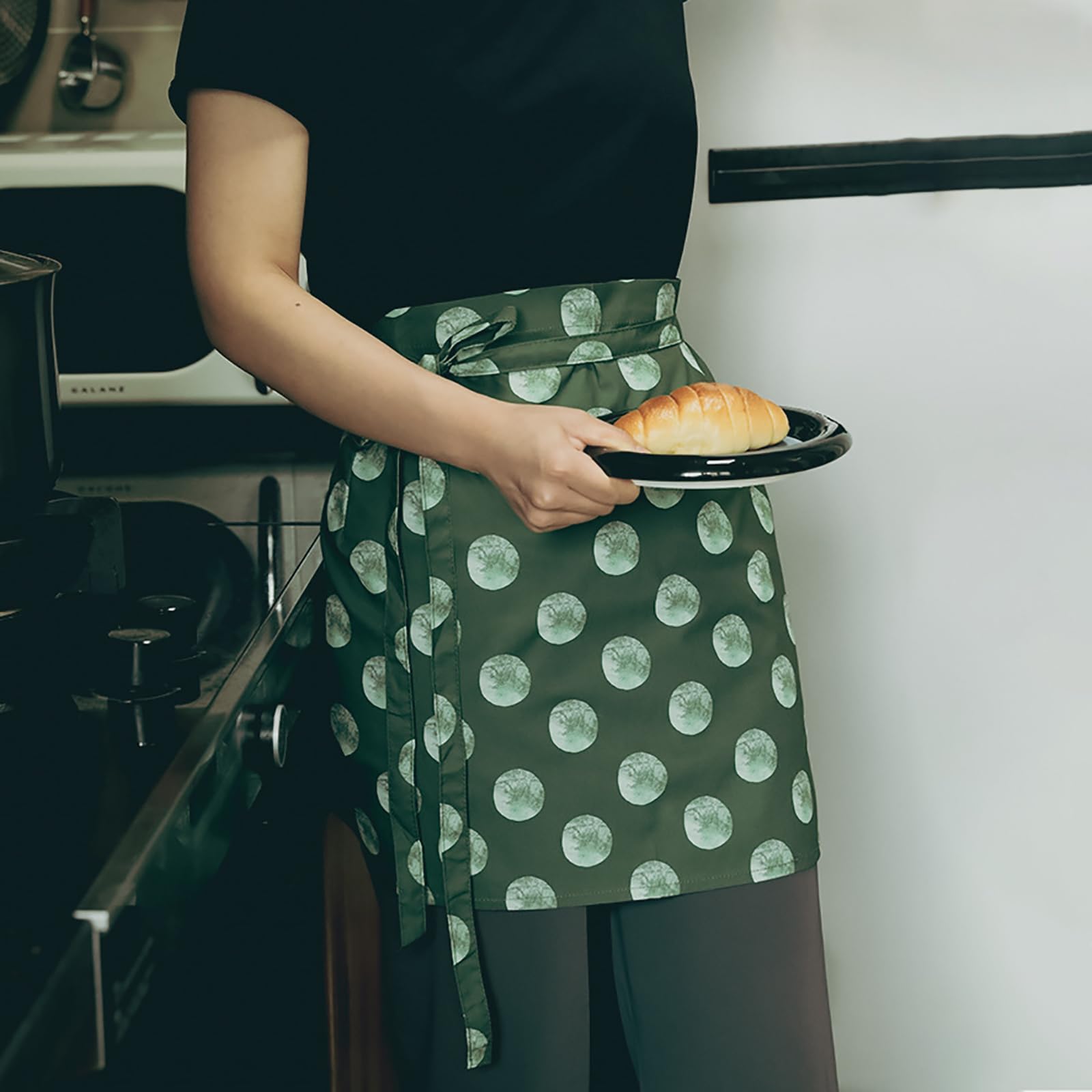 Grembiule in cotone con tasche, grembiule a nastro, per cucina, cucina, giardinaggio, pittura artistica