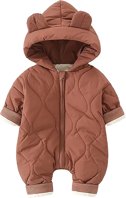 Tuta Imbottita Neonato Senza Piedi in Lana Merino - Taglia 50/56