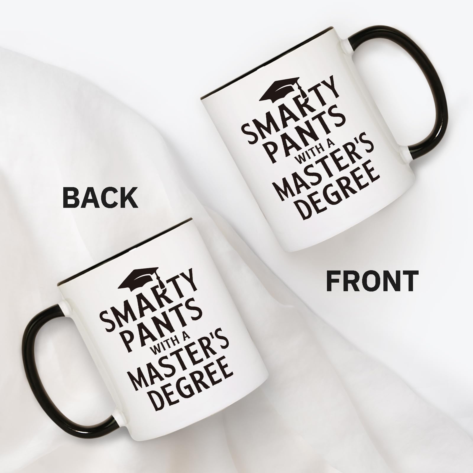 Petalsun Masters Degree Graduation Gifts, Funny Masters Degree Mug, Graduation Gift for Her, Him, Graduates, Grad Gift for Women, Men, Masters Graduation Decorations, 11oz