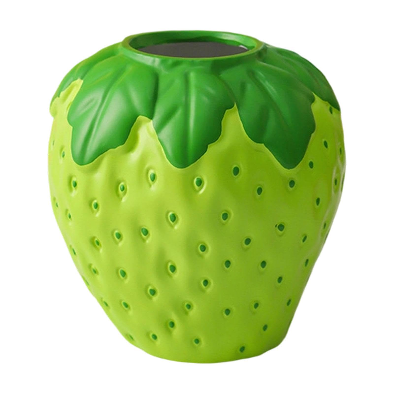 Strawberry Pot for Flowers Fruit Pot for Table Centerpiece Decoration Home Green| Ceramic Decorative Vase | Flower Vase for Home Décor-image-11
