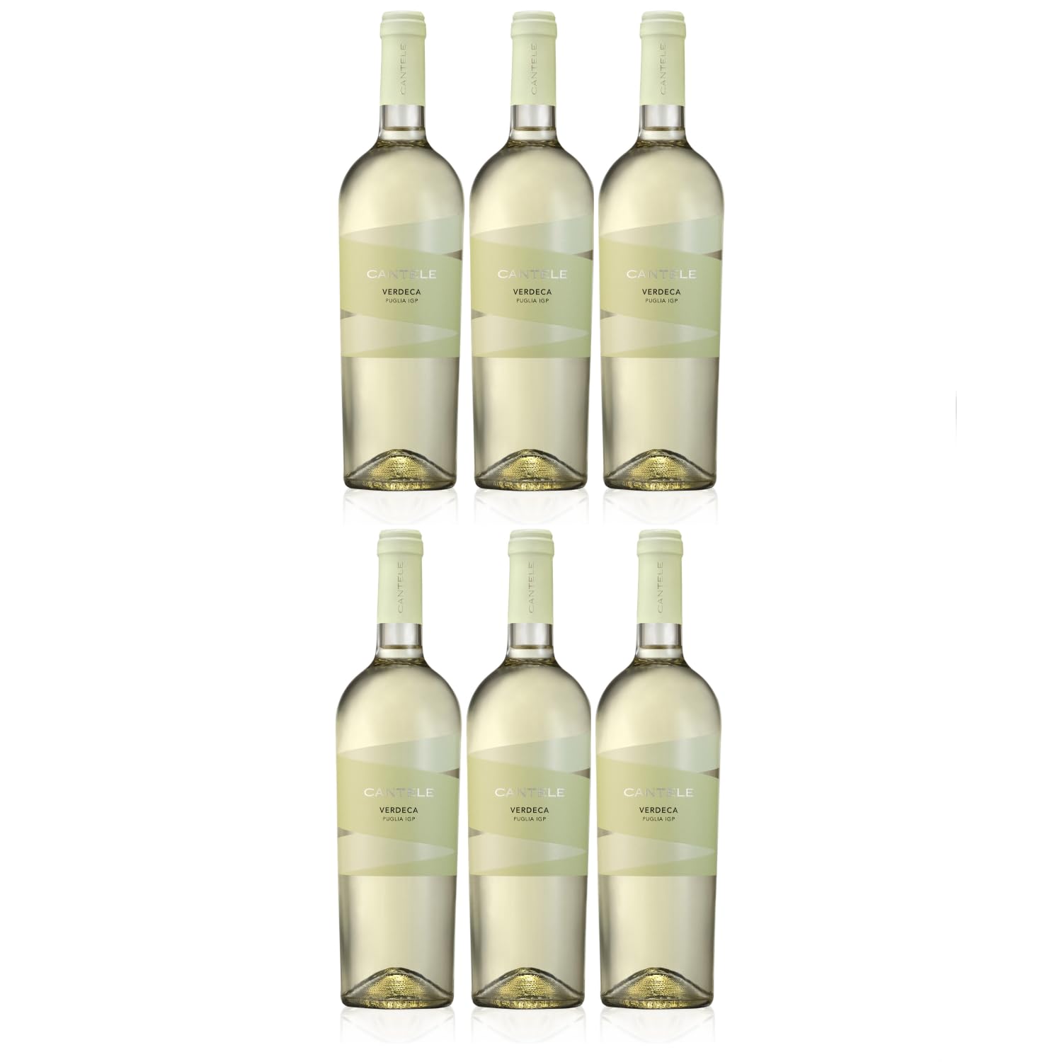 Cantele Verdeca Puglia IGP Weisswein Weiss Wein Trocken Italien inkl. FeinWert E-Book (6 x 0,75l)