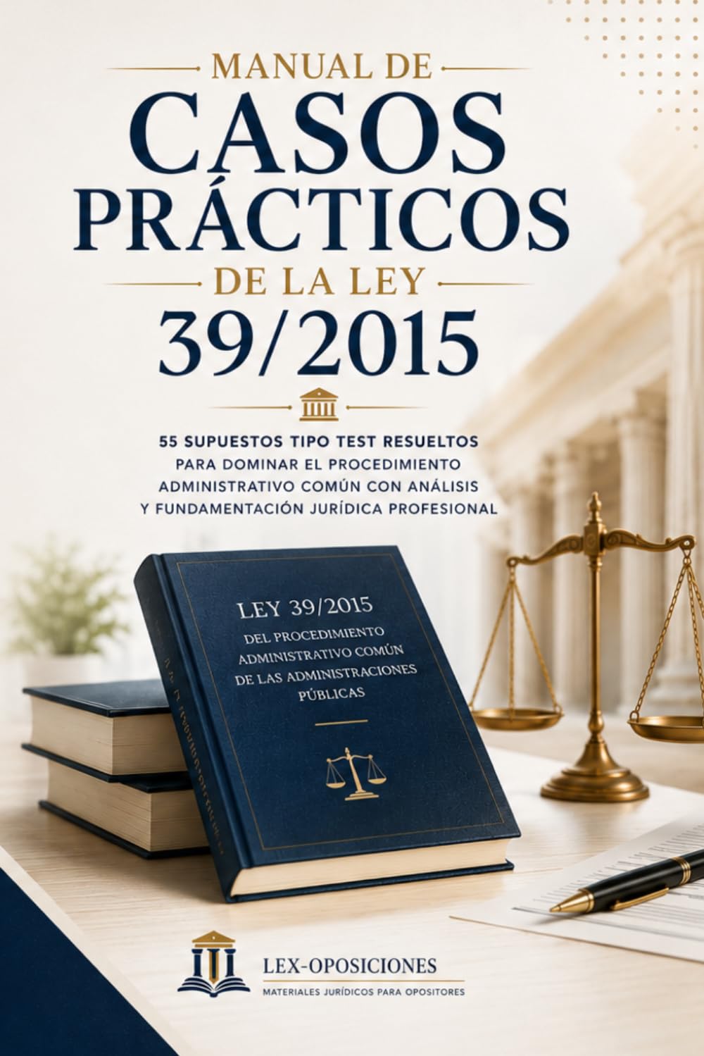 Manual de Casos Prácticos de la Ley 39/2015: 55 supuestos tipo test resueltos para dominar el procedimiento administrativo común con análisis y fundamentación jurídica profesional