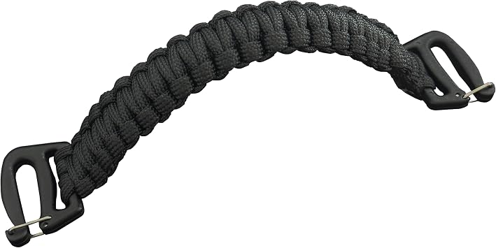 Tactical Weaving Handle with Buckle Ends - Molle System Compatible, 9-Core Paracord Construction, Emergency Rope, for Backpacks, Sling Bags & Chest Bags