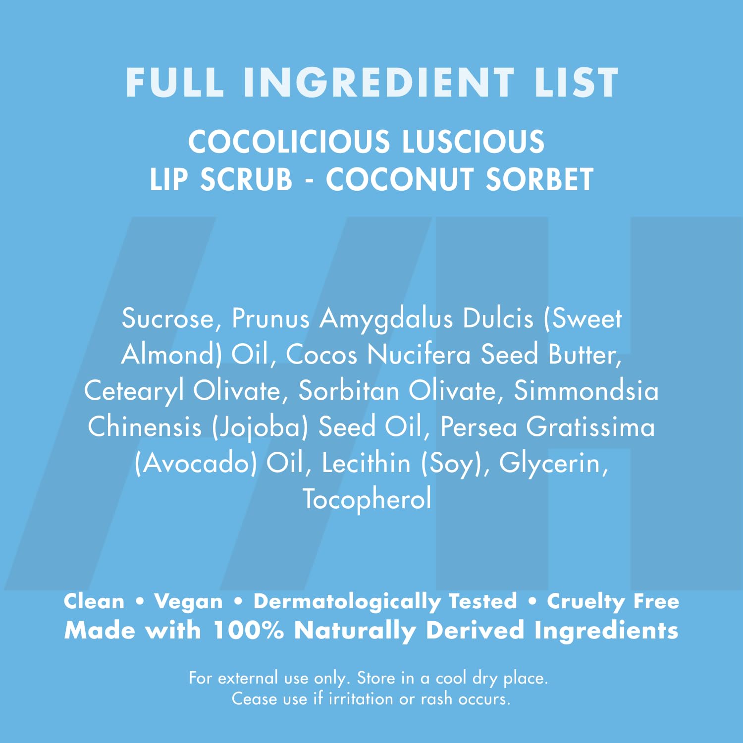 Handmade Heroes 100% naturalny wegański peeling do ust z olejem kokosowym i cukrem 30 g sorbet kokosowy