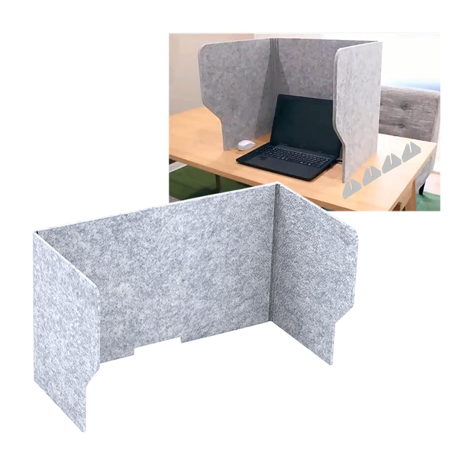 HJYCLFAZU Portable Acoustic Desk Divider Soundproof Office Partition NoiseReducing Screen Panel for Schools Freestanding Separator Sound Absorbing Workspace