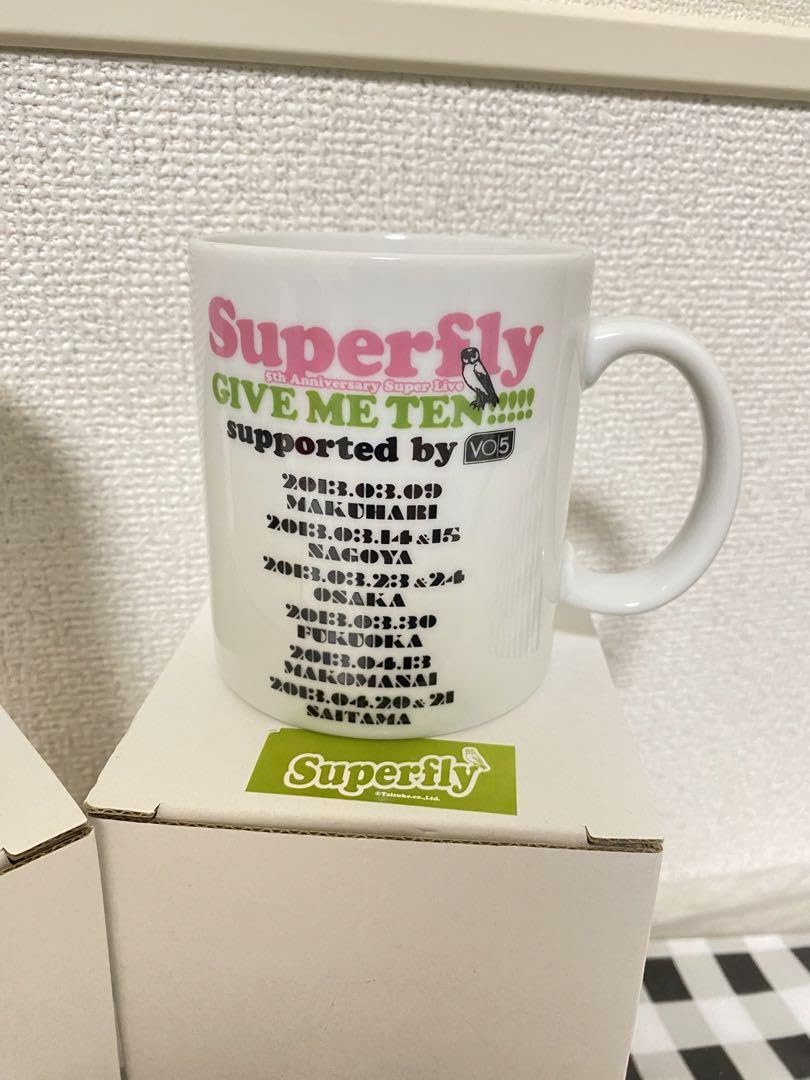 Superfly マグカップ　ライブグッズ　未使用品　3点さセット Amazon.co.jp: Superfly ツアーグッズ／マグカップ× 2セット